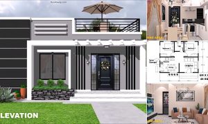 2 Bedrooms Simple House In 48 SQM + Roof Deck ~ Homlovely.com