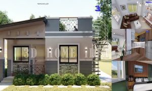 6 x 7 M Small House Design with 3 Bedrooms + Roof Deck ~ Homlovely.com