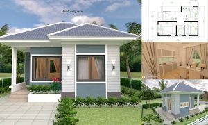 7 x 8 M Tiny House Idea with 2 Bedrooms
