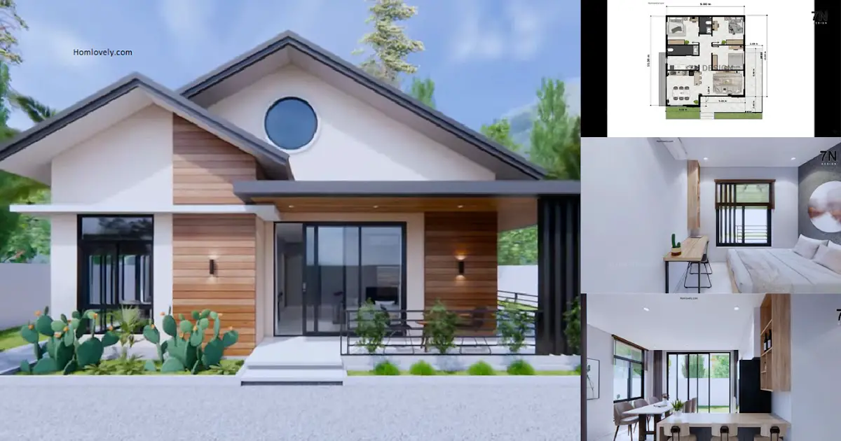 9 x 11 M Perfect Small House Design ( 3 BEDROOMS ) ~ Homlovely.com