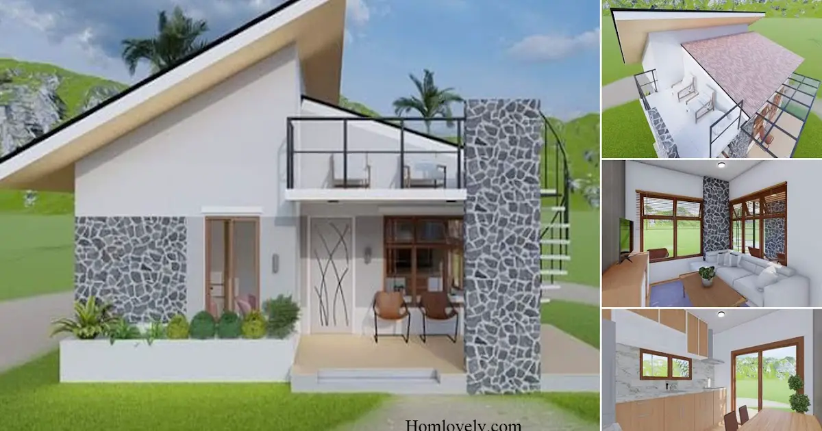 Incredible Small House Design With Mini Roof Deck ~ Homlovely.com