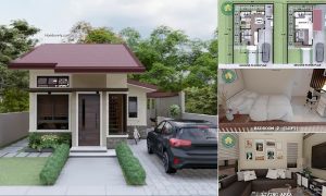 Low-Cost House Design with 2 Bedrooms ~ Homlovely.com
