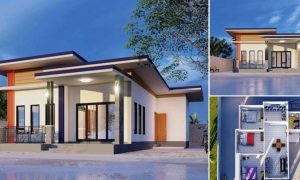 Simple Sleek Bungalow House Design on a Narrow Land (9x12.5 Meters) ~ Homlovely.com