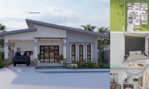 100 SQM Amazing House Design with 3 BEDROOMS ~ Homlovely.com