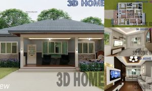 12.5 x 12.5 M House Design with 4 BEDROOMS ~ Homlovely.com