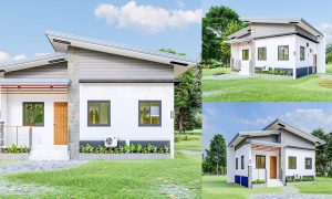 2 Bedroom Bungalow House Design (69 sqm) ~ Homlovely.com
