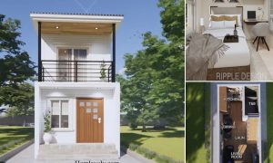 2-Storey Tiny House Design With Full Facilities ~ Homlovely.com