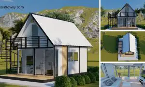 20sqm Tiny Modern House With LOFT ~ Homlovely.com