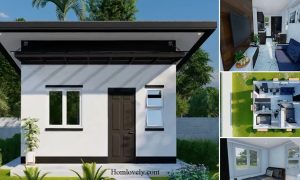 25 SQM Elegant Small House With 2 Bedroom ~ Homlovely.com
