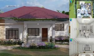 3 Bedrooms House Design in 150 SQM + House Plan ~ Homlovely.com