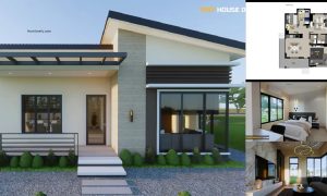 3 Bedrooms in Small House Design + House Plan