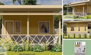 5x5 M Simple House Design (Half Amakan) ~ Homlovely.com