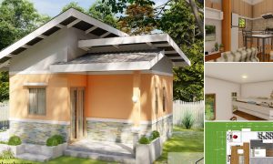 6 x 6 Meter Small Simple House Design With One Bedroom ~ Homlovely.com