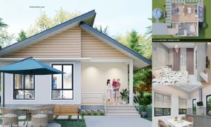 6.5 x 8 M Small Bungalow House Design ~ Homlovely.com
