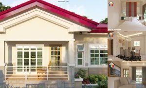 76 sqm Simple Bungalow 3 Bedrooms + Cost ~ Homlovely.com