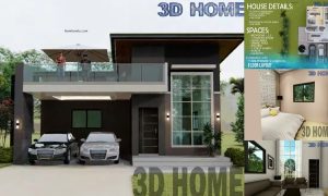 9 x 11.5 M House Design with Roof Deck + 3 Bedrooms ~ Homlovely.com