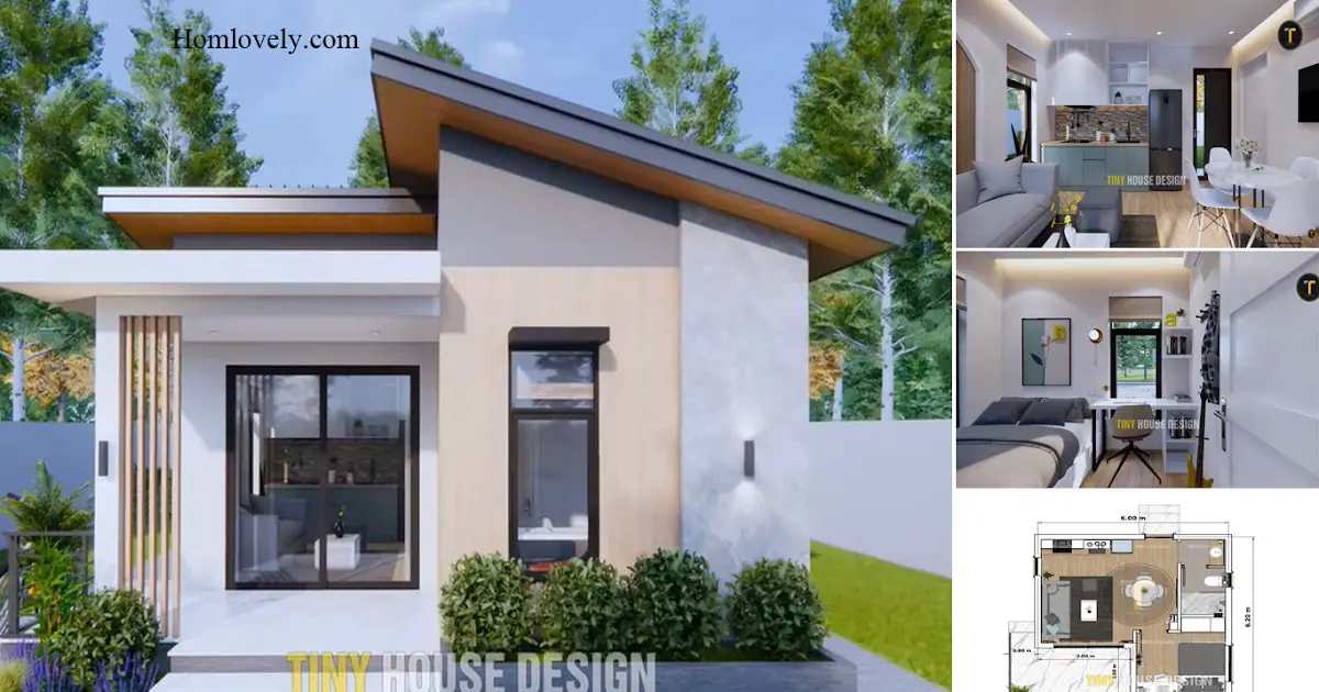 Beautiful Small House Design 6 x 6.2 M With Complete Rooms ~ Homlovely.com