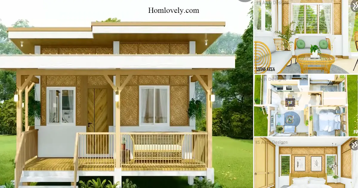 Half Amakan Half Concrete Native House Design In 7 x 8 M ~ Homlovely.com