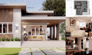 Modern Bungalow House Design with 2 BEDROOMS ~ Homlovely.com