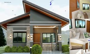 Small 6 x 6 M House Design with 2 Bedrooms ~ Homlovely.com