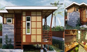 18 sqm Modern Amakan House with Bunk Bed ~ Homlovely.com