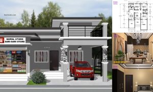 3 Bedrooms Modern House + Commercial Space ~ Homlovely.com
