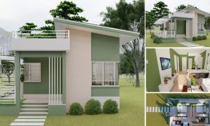 48 sqm Simple House Design with Roof Deck ~ Homlovely.com