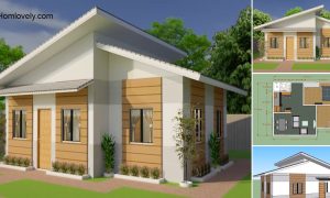 (56sqm) Pretty Simple House Design with 2 Bedrooms ~ Homlovely.com