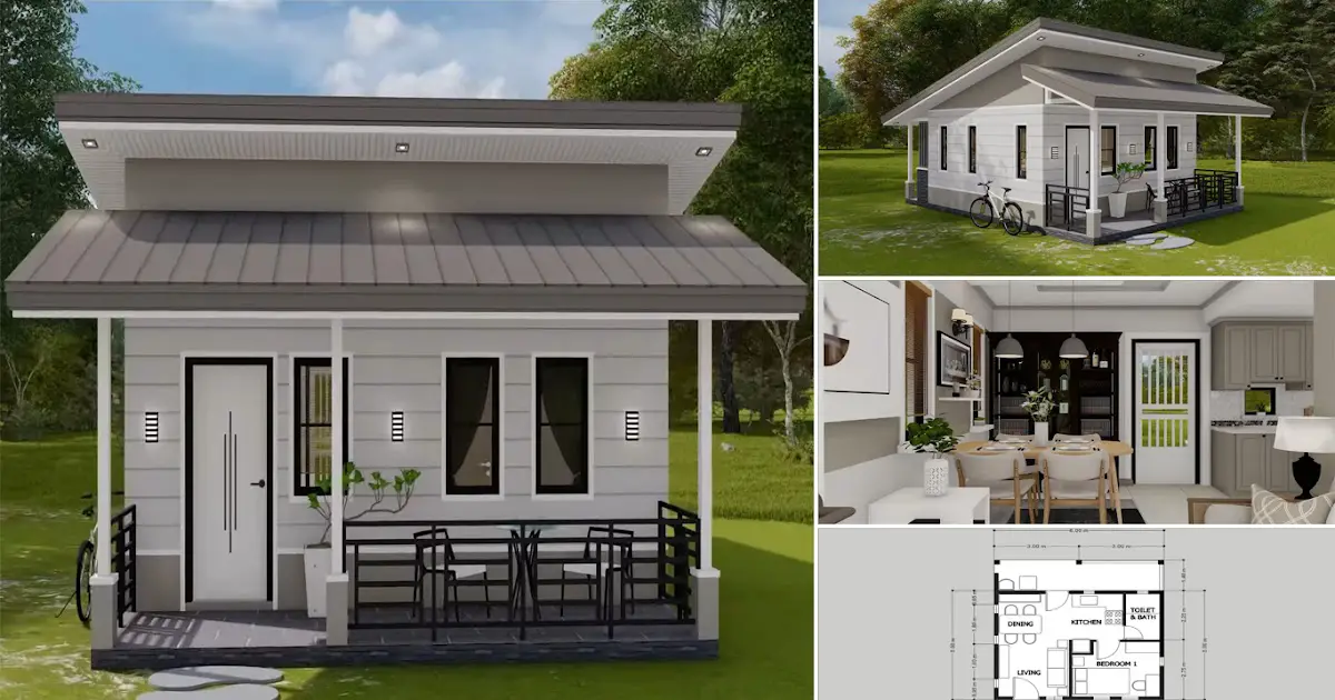 6 x 5 Meters Small House Design that Low Budget ~ Homlovely.com