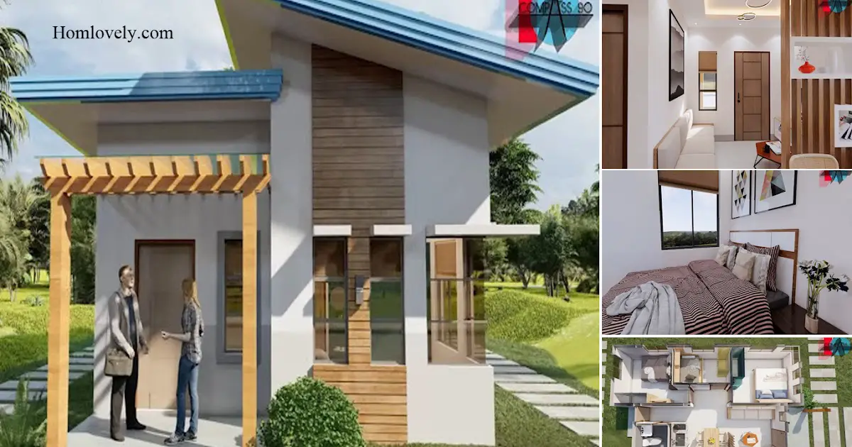 6 x 8 M Fabulous Small House Design With 3 Bedroom ~ Homlovely.com