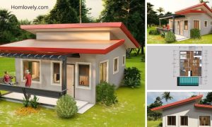 6X7 Meters Simple Bungalow With 3 Bedrooms 950K Php ~ Homlovely.com