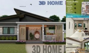 77.5 SQM Modern Small House with 3 Bedrooms