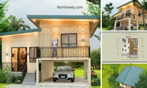 (8 X 9 M) Modern Split Level Half Amakan House Design ~ Homlovely.com