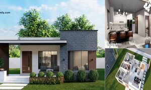 8 x 8 Meters Small House Design and Plans ~ Homlovely.com