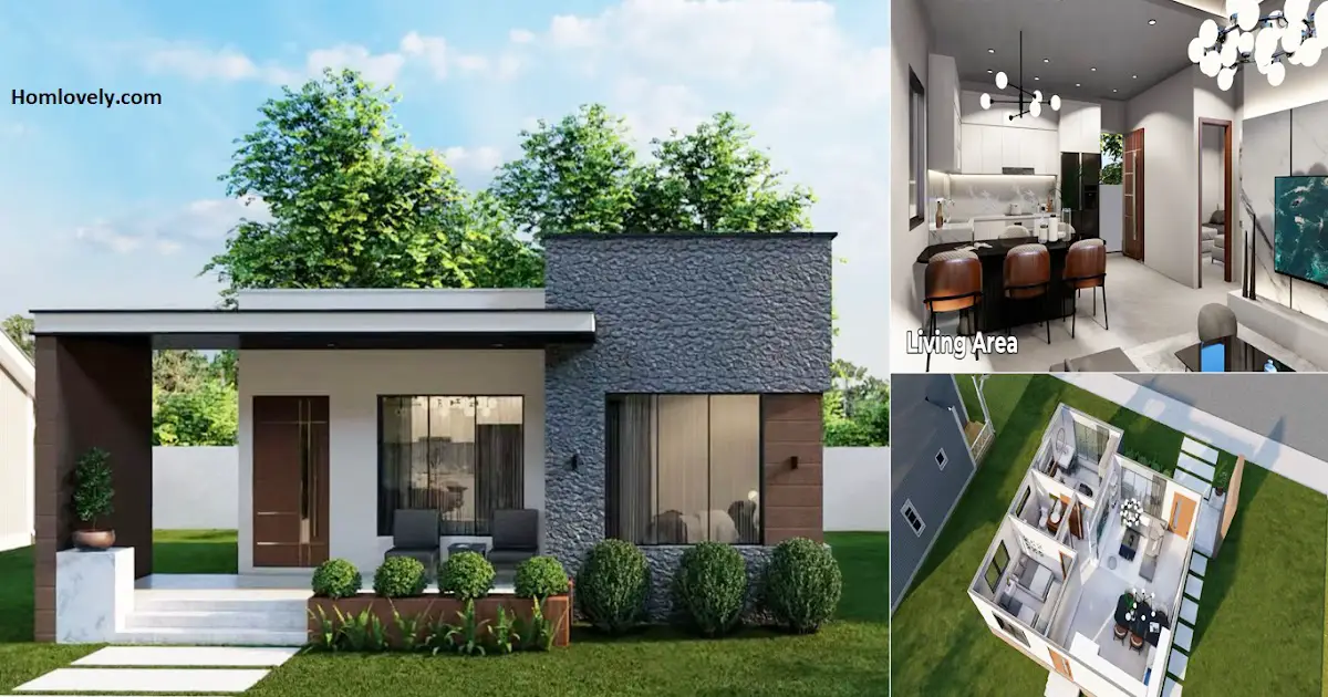 8 x 8 Meters Small House Design and Plans ~ Homlovely.com