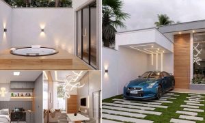 Beautiful Modern Small House with Mini Pool ~ Homlovely.com