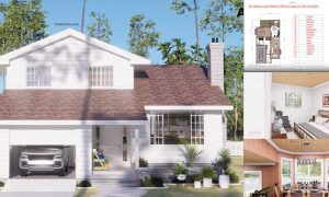 Charming 16 x 10 M House Design with 3 BEDROOMS + House Plan ~ Homlovely.com