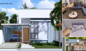 Contemporary Small House Design With Modern Interior Decor ~ Homlovely.com