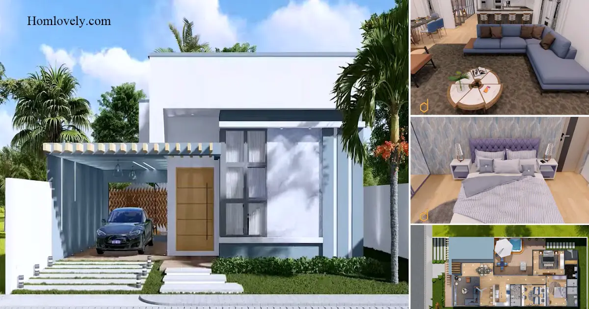 Contemporary Small House Design With Modern Interior Decor ~ Homlovely.com