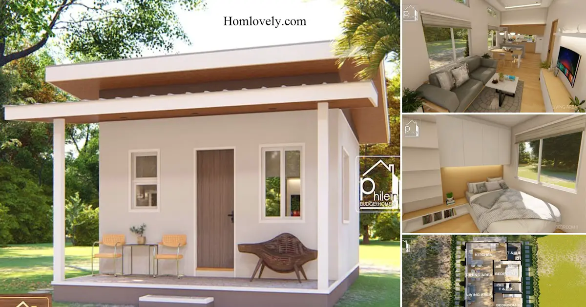 Cute Tiny House Design Ideas With 2 Bedroom ~ Homlovely.com