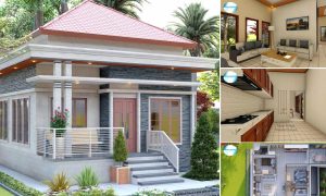 Elevated Small House Design with 3 Bedrooms ~ Homlovely.com