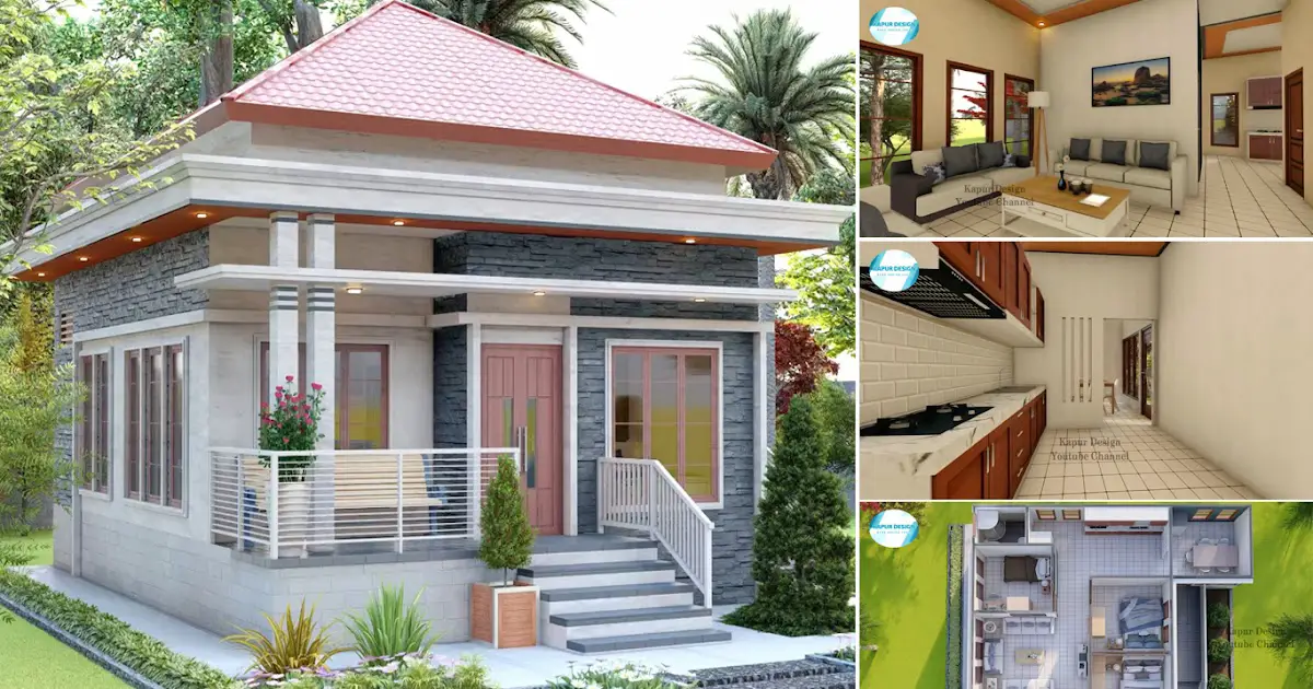 Elevated Small House Design with 3 Bedrooms ~ Homlovely.com