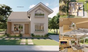 Lovely 50 sqm House Design Idea + House Plan ~ Homlovely.com