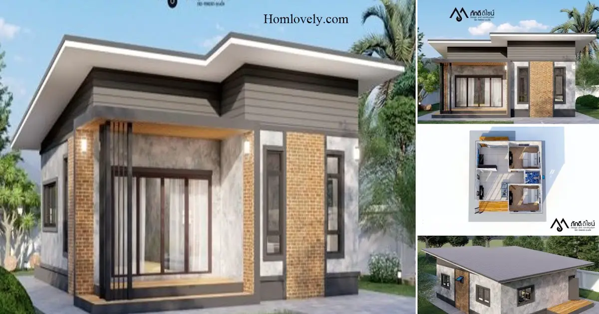 Modern Small House Design With 2 Bedroom ~ Homlovely.com