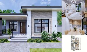 Perfect Small House Design in 7 x 10 M with 2 BEDROOMS ~ Homlovely.com