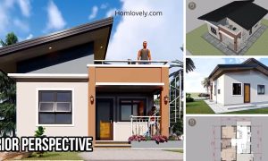 Small House Design (6x7 Meters) with Roofdeck ~ Homlovely.com
