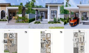 Small House Design and Floor Plan with Shed Roof ~ Homlovely.com