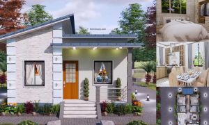 Stunning 2 Bedrooms in 7 x 8 House Design Idea ~ Homlovely.com