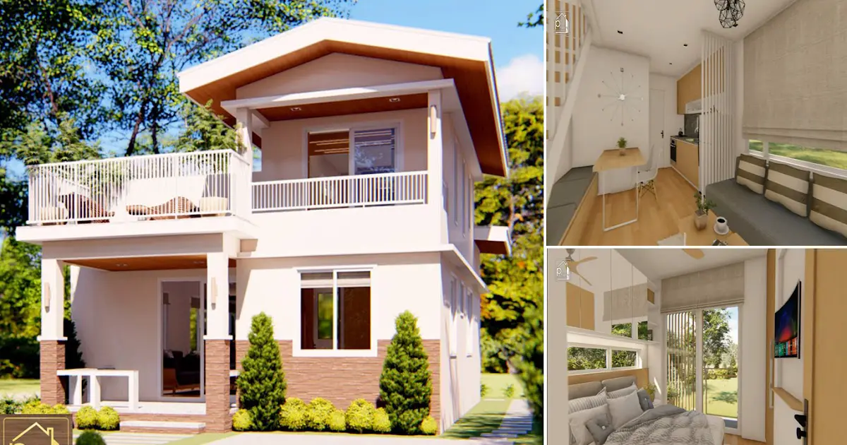 Two Storey Minimalis House Design With Cozy Rooms ~ Homlovely.com