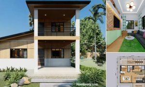 10m x 14 m Amakan House Design with 3 Bedrooms ~ Homlovely.com